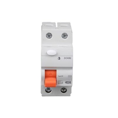 RCCB قاطع دائرة التيار المتبقي 30ma 300ma 63amp 2 القطب MCB 40A