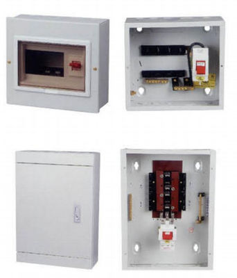 صندوق توزيع الطاقة الكهربائية الضميمة OEM 12 طريقة 6 طريقة مثبتة على الحائط